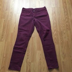 Maroon jeggings
